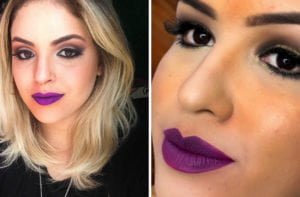 Batom Roxo: Aprenda a usar este batom super tendência!