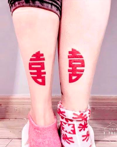 Tatuagens de caracteres chineses para casais