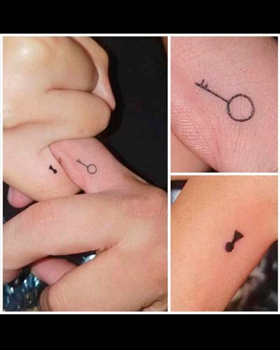 tatuagem de chave para casal