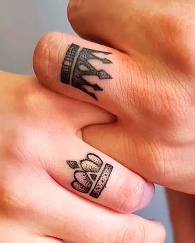 tatuagem de coroa para casais