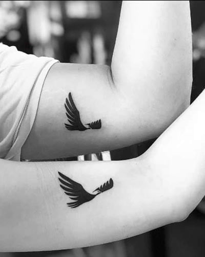 tatuagens para casal de pássaros