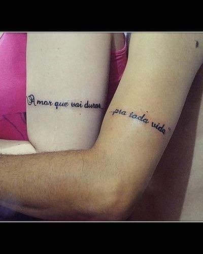 tatuagens para casal de frase