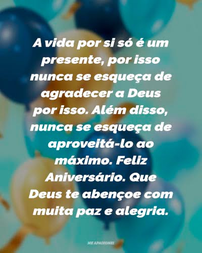 Mensagens de Aniversário Evangélicas