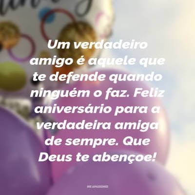 mensagem de aniversário para uma amiga