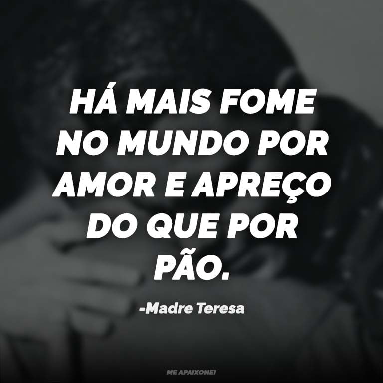 Madre Teresa de Calcutá Frases