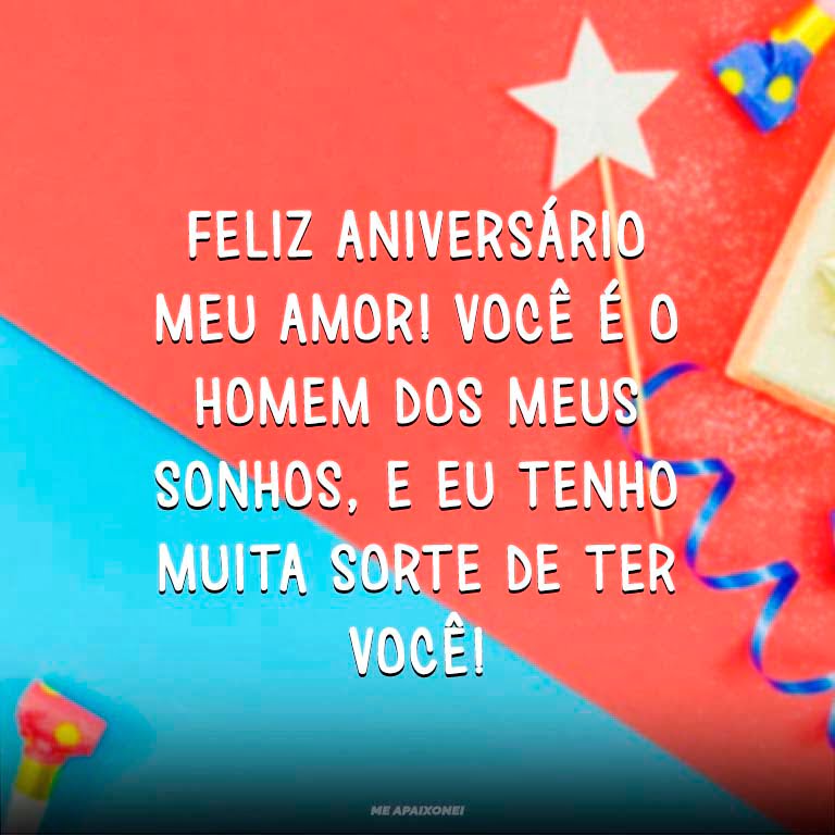 Parabéns amor da minha vida
