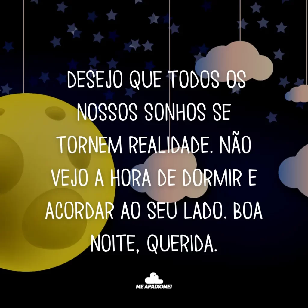 Mensagens de boa noite amor
