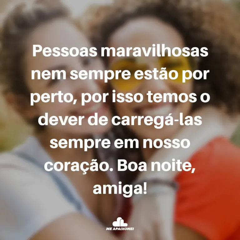 Mensagens de boa noite para amiga