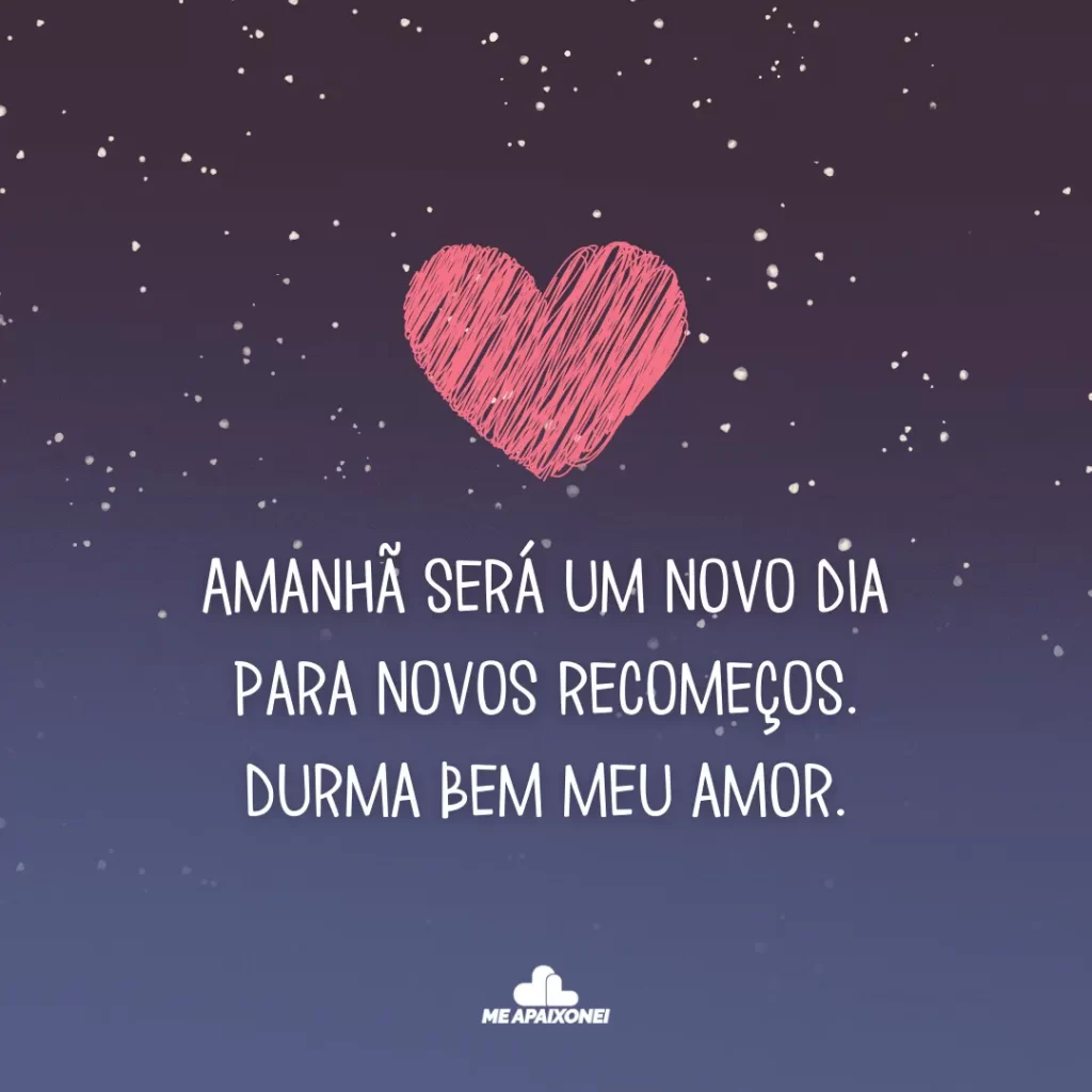Mensagens de boa noite para namorada