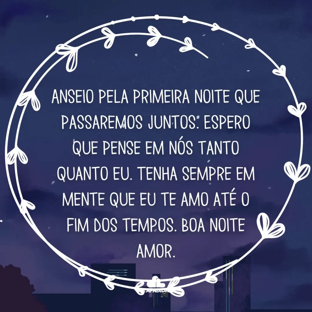 Mensagens de boa noite com carinho