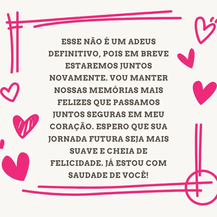 Mensagens de despedida para namorado