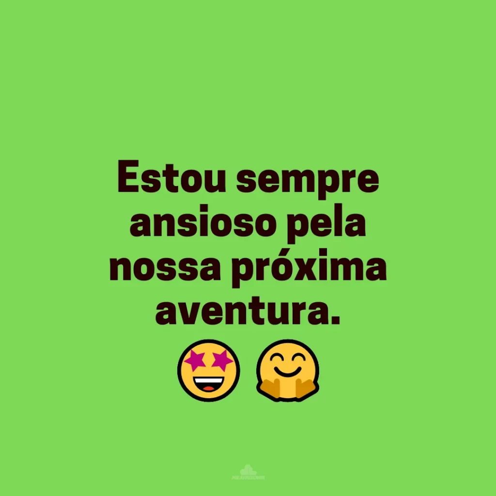 Elogios para namorada