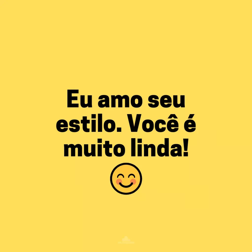 Elogios para namorada