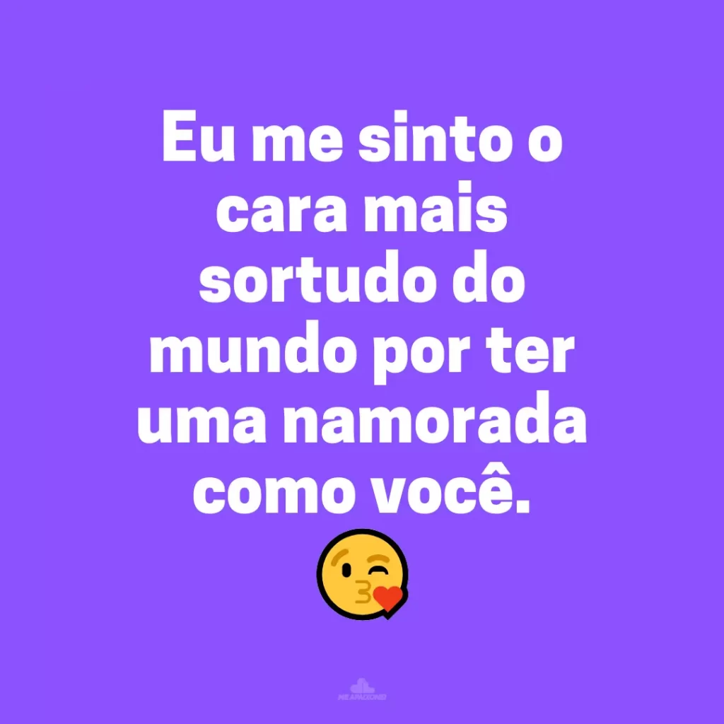 Elogios para namorada