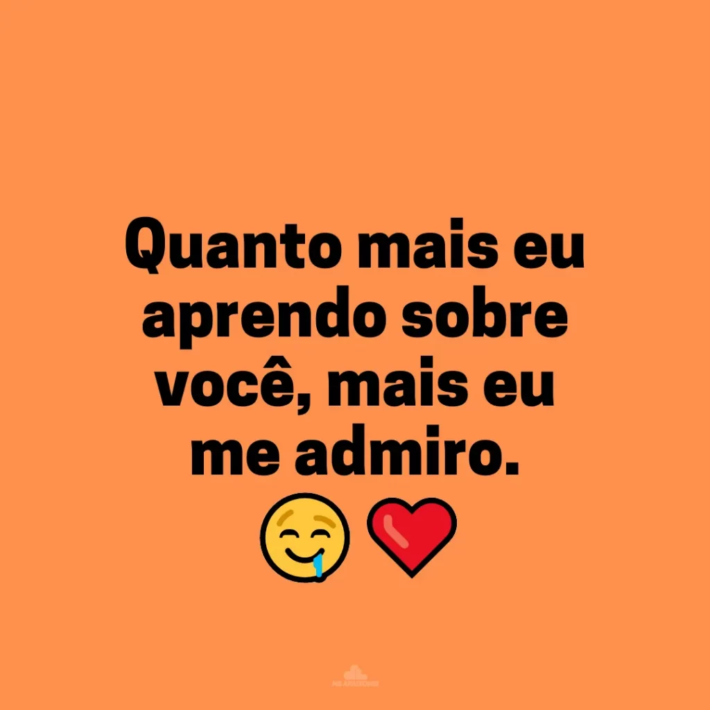 Elogios para namorada