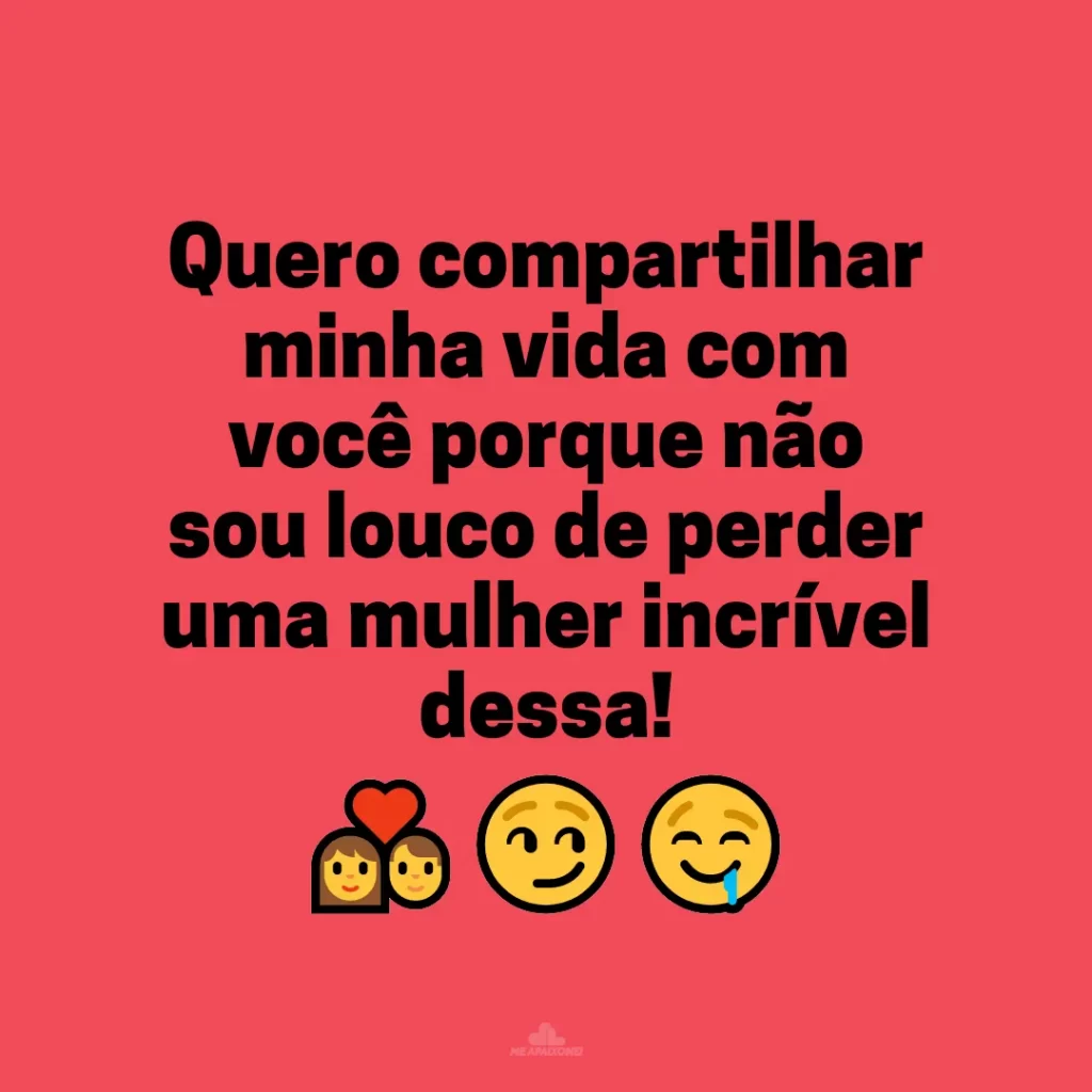 Elogios para namorada