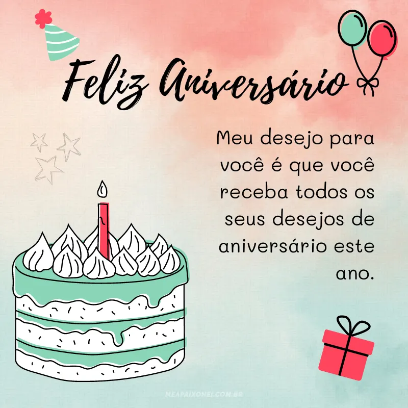 Frases de aniversário para amiga especial - Meu desejo para você é que você receba todos os seus desejos de aniversário este ano.