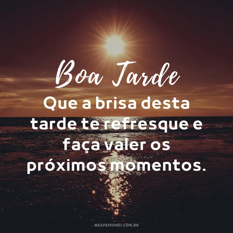 Mensagens de boa tarde