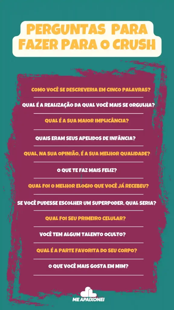 Perguntinhas para o namorado para iniciar um papo de casal interessante