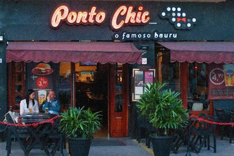 Foto da fachada do restaurante Ponto Chic em São Paulo