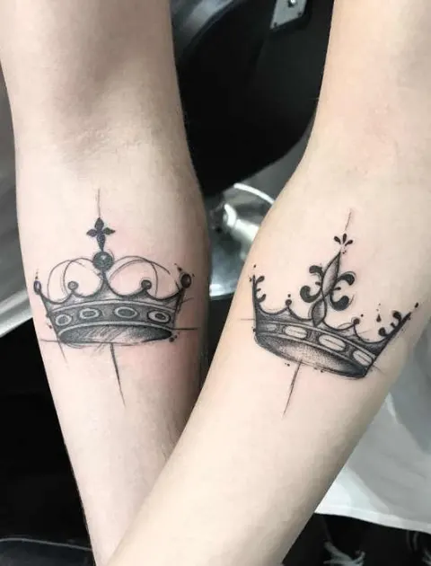 Tatuagens de casal: Coroas