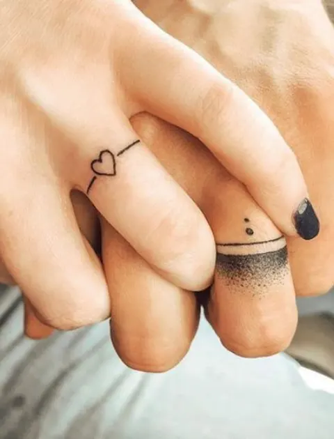 Tatuagens de casal fofas