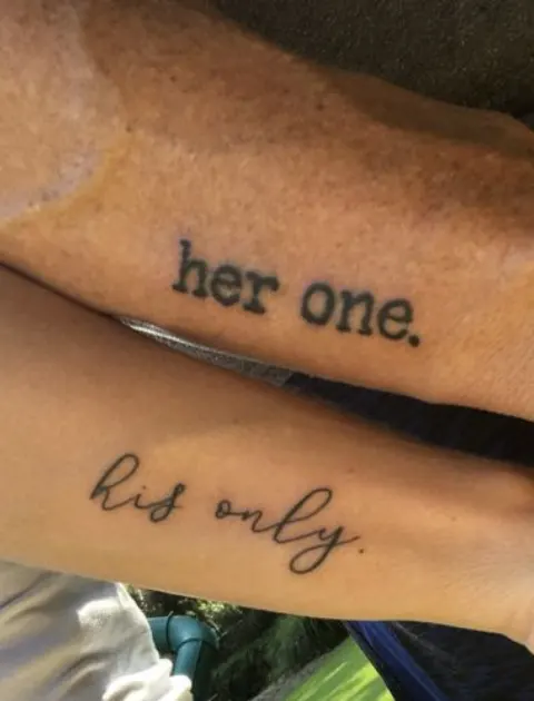 Tatuagens de casal Para sempre juntos
