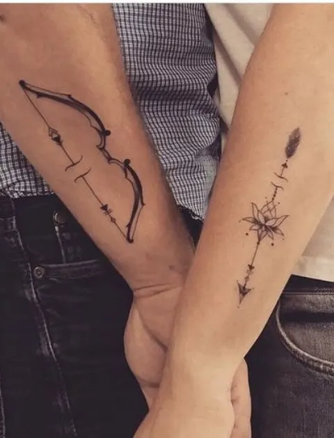 Tatuagens de casal que se completam