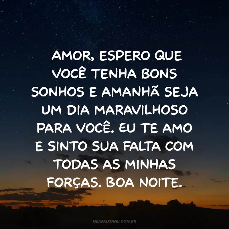 Frases de boa noite para quem namora à distância