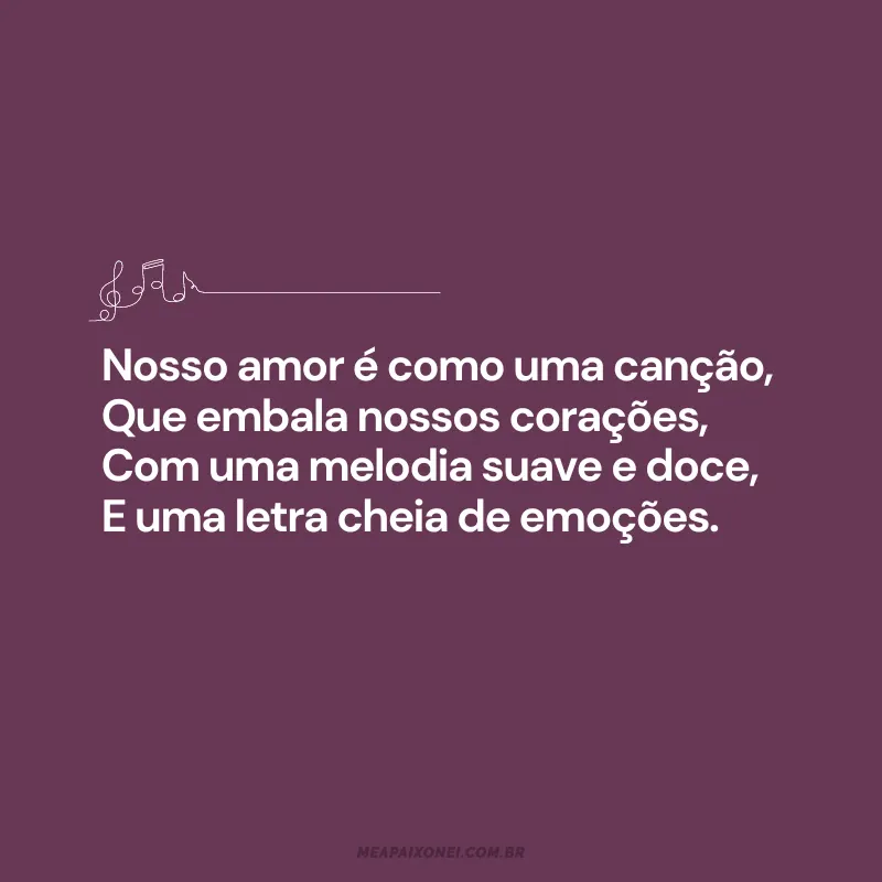 Poemas de amor - Nosso amor