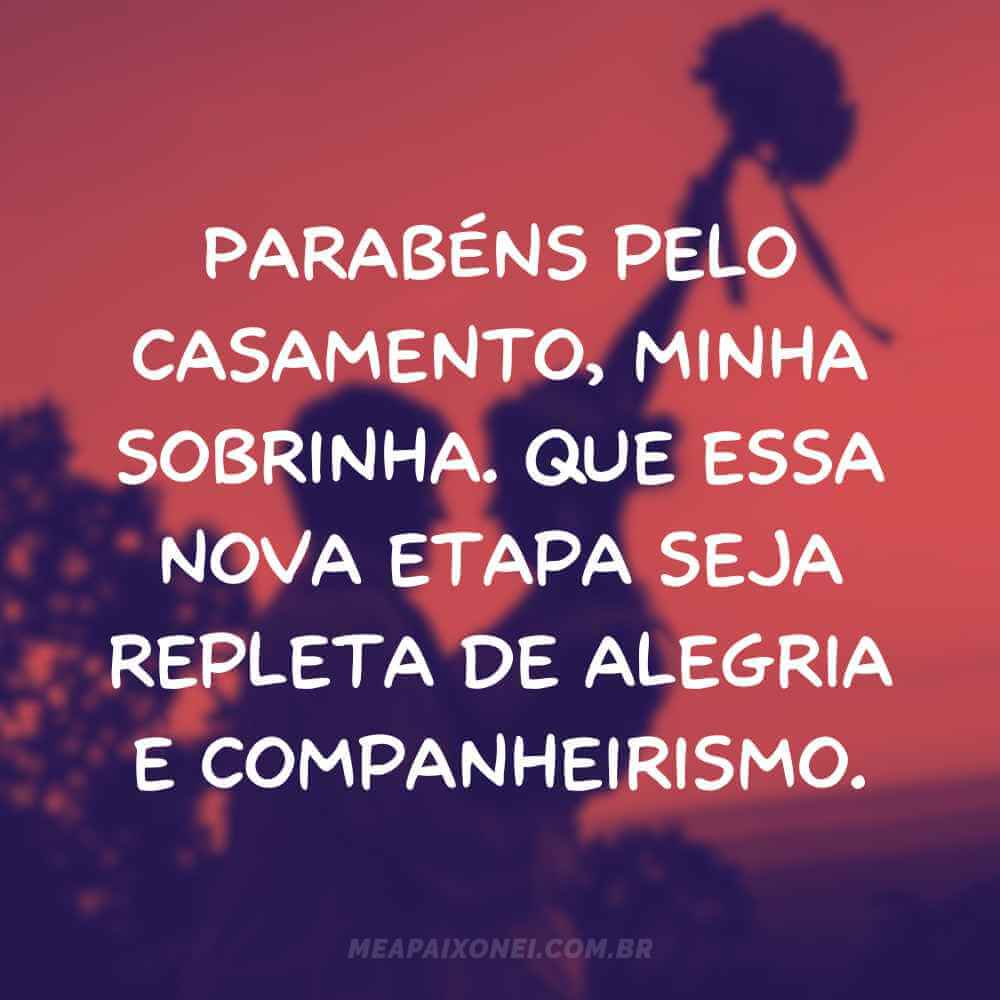 Frases de casamento para sobrinha