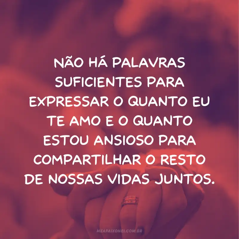 Frase de amor para noiva