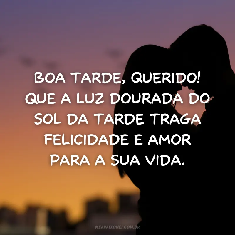 Frases românticas de boa tarde