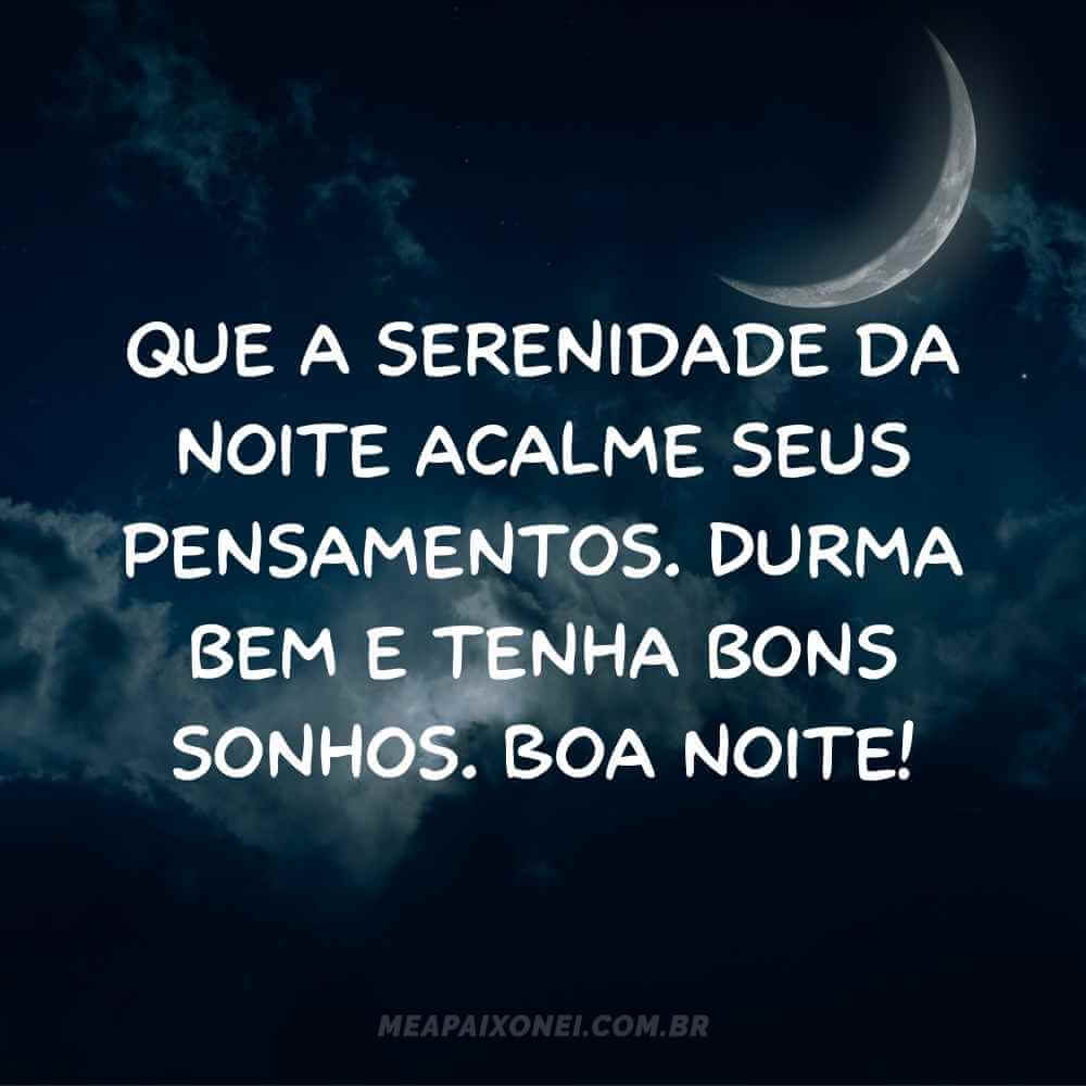 frase de boa noite para status