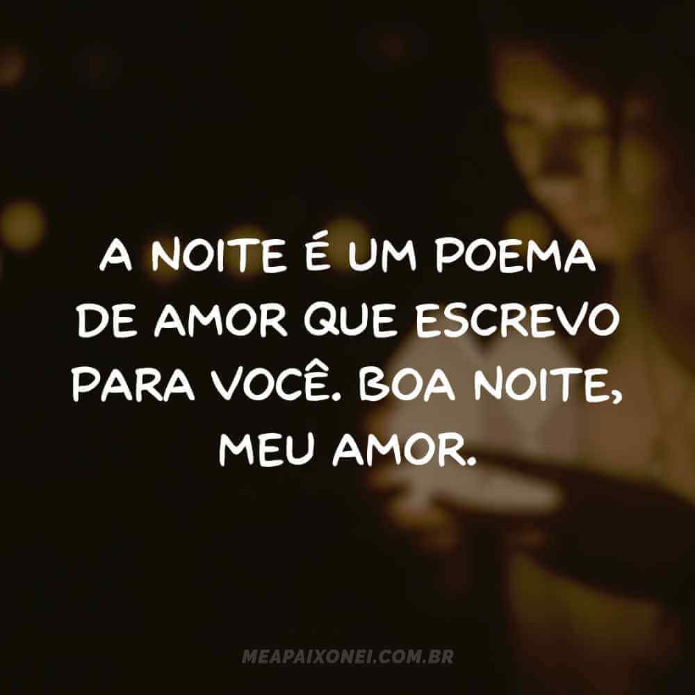 frases de boa noite com carinho