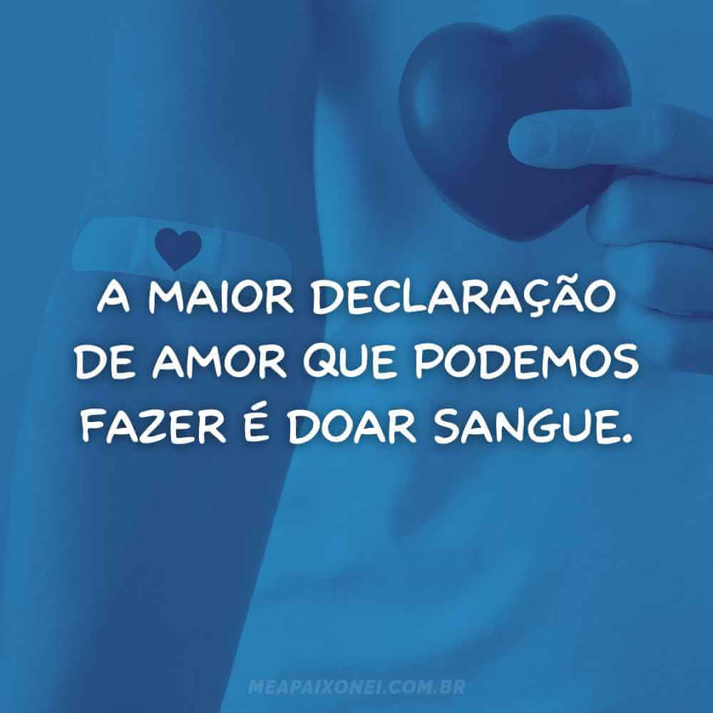 Doar sangue frases