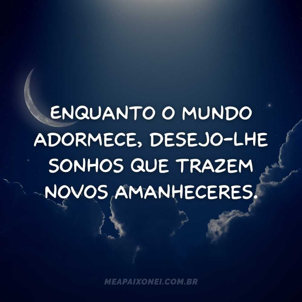 frases lindas de boa noite para uma pessoa especial