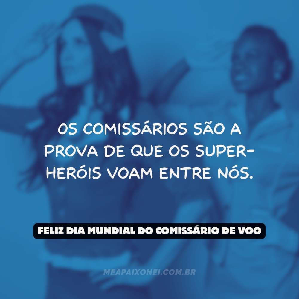 Frases do Dia Mundial do Comissário de Voo