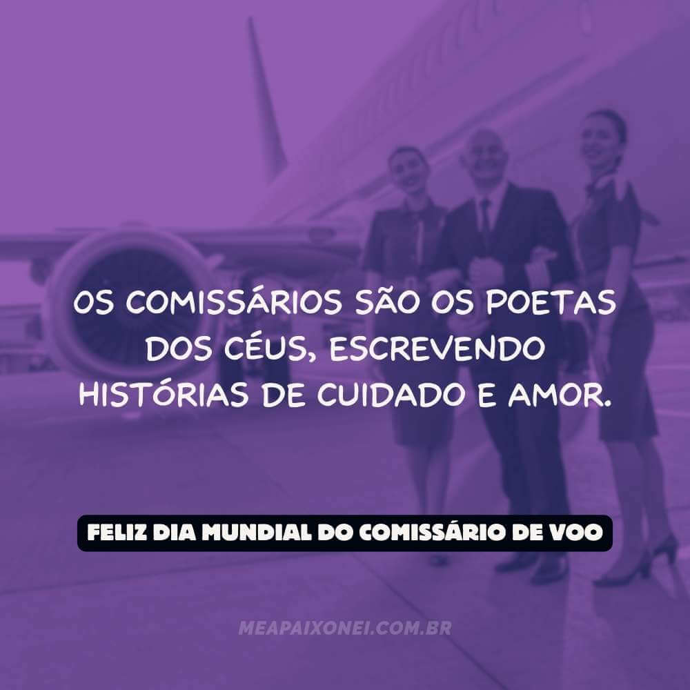 Frases do Dia Mundial do Comissário de Voo