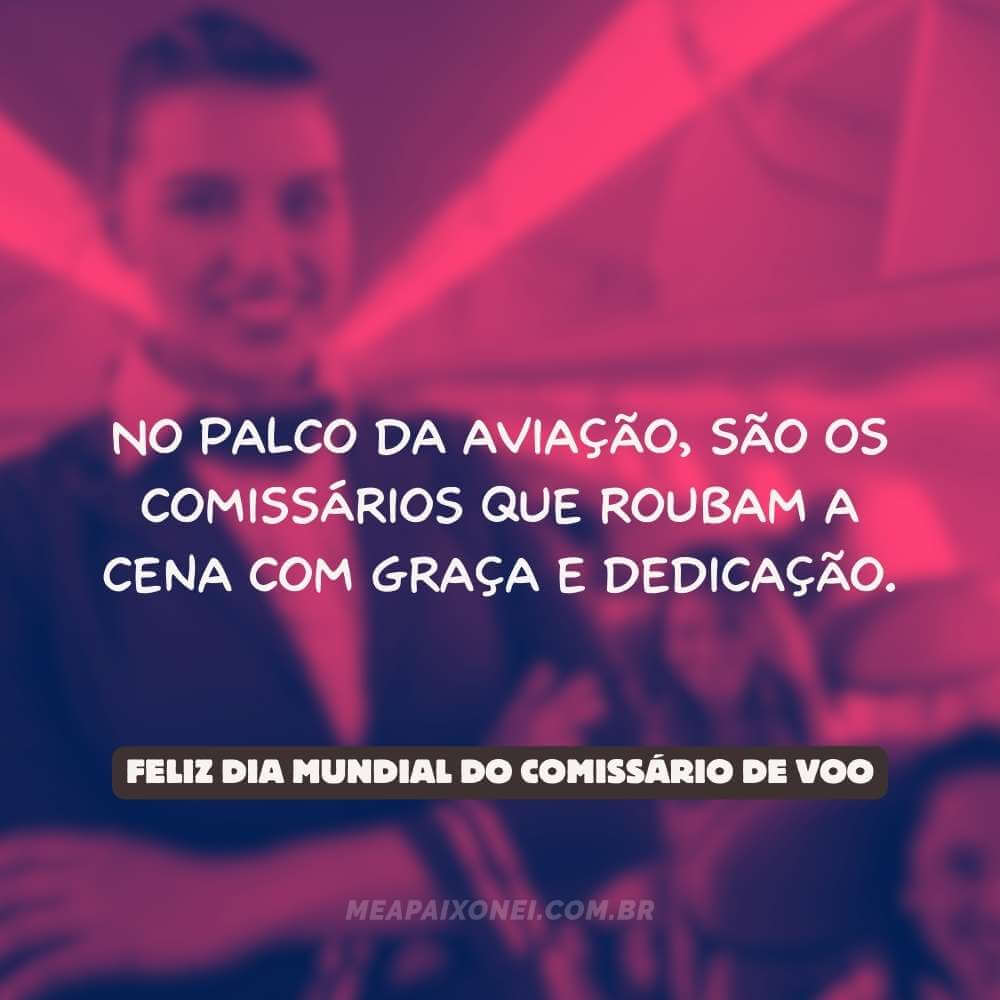 Frases do Dia Mundial do Comissário de Voo