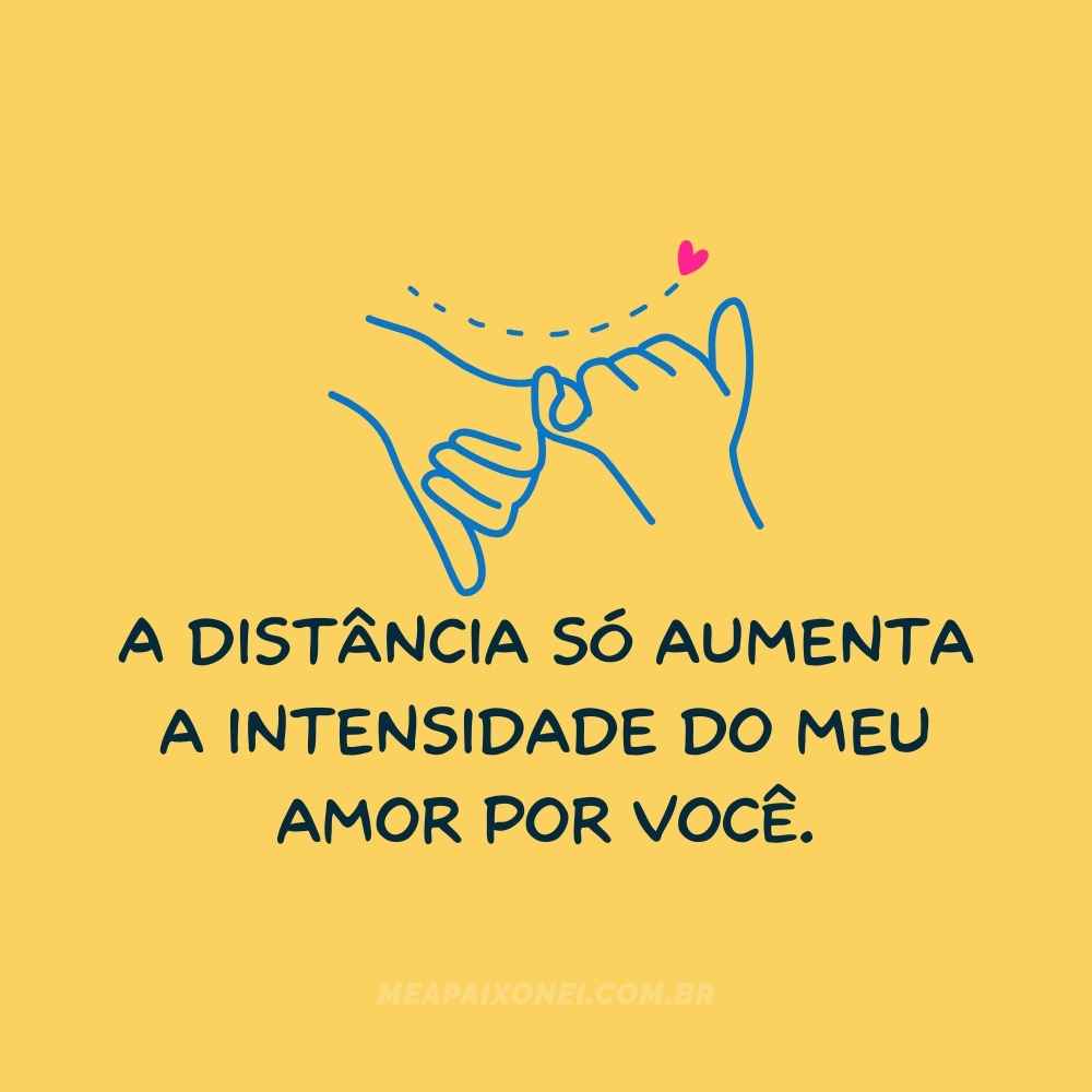 Frases de amor que falam da distância