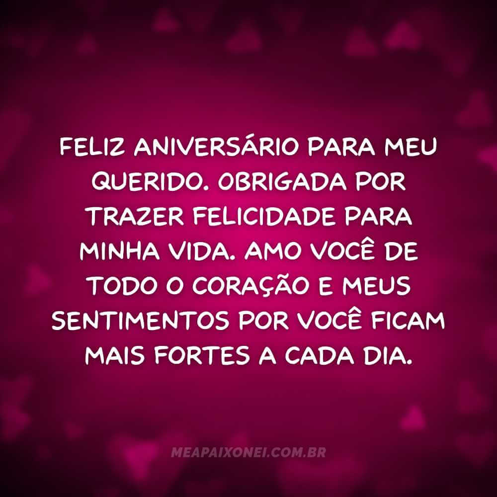 Msg de aniversário românticas para seu namorado