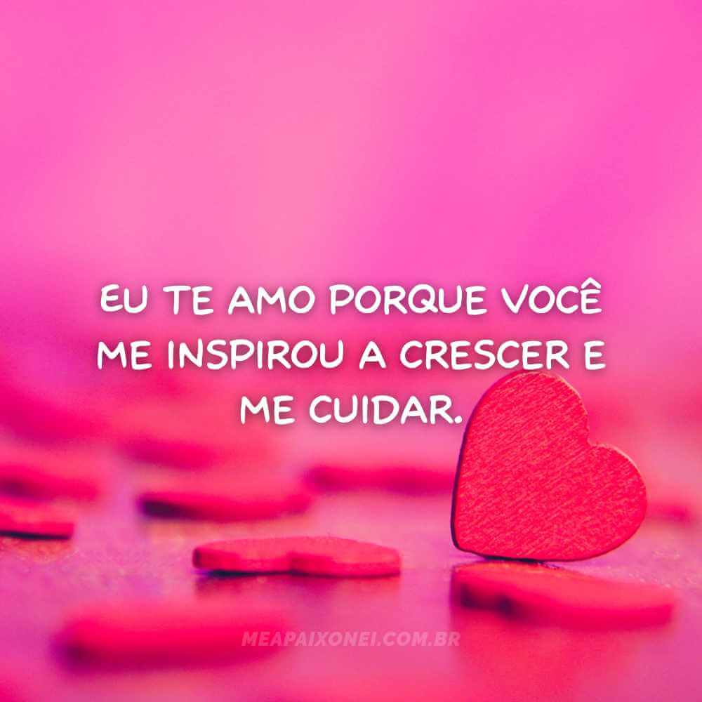 Imagem com background de coração com razões pelas quais eu te amo