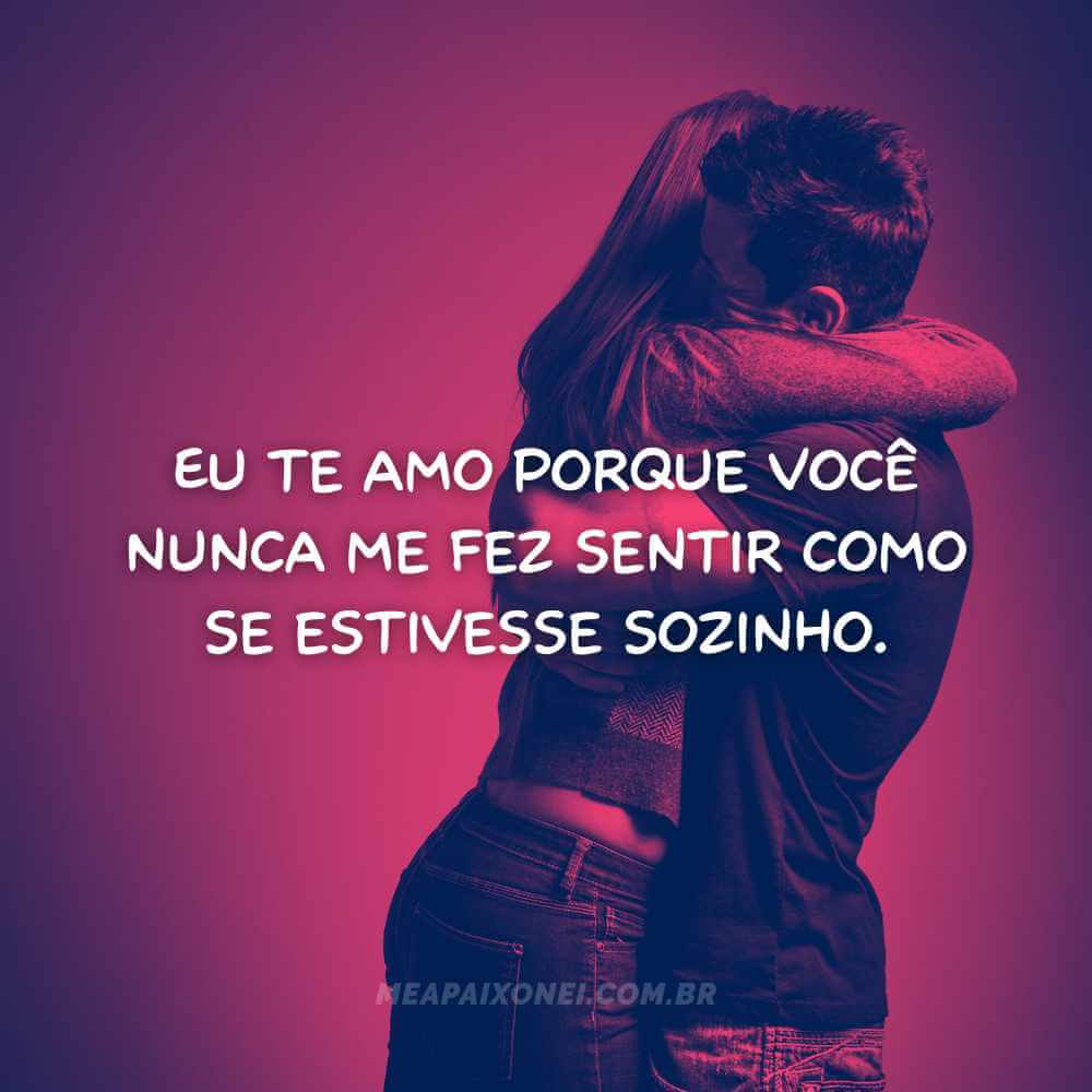 Foto de casal se abraçando com razões pelas quais eu te amo
