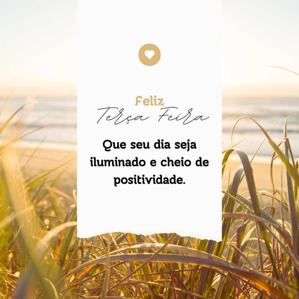 Feliz terça-feira Que seu dia seja iluminado e cheio de positividade.