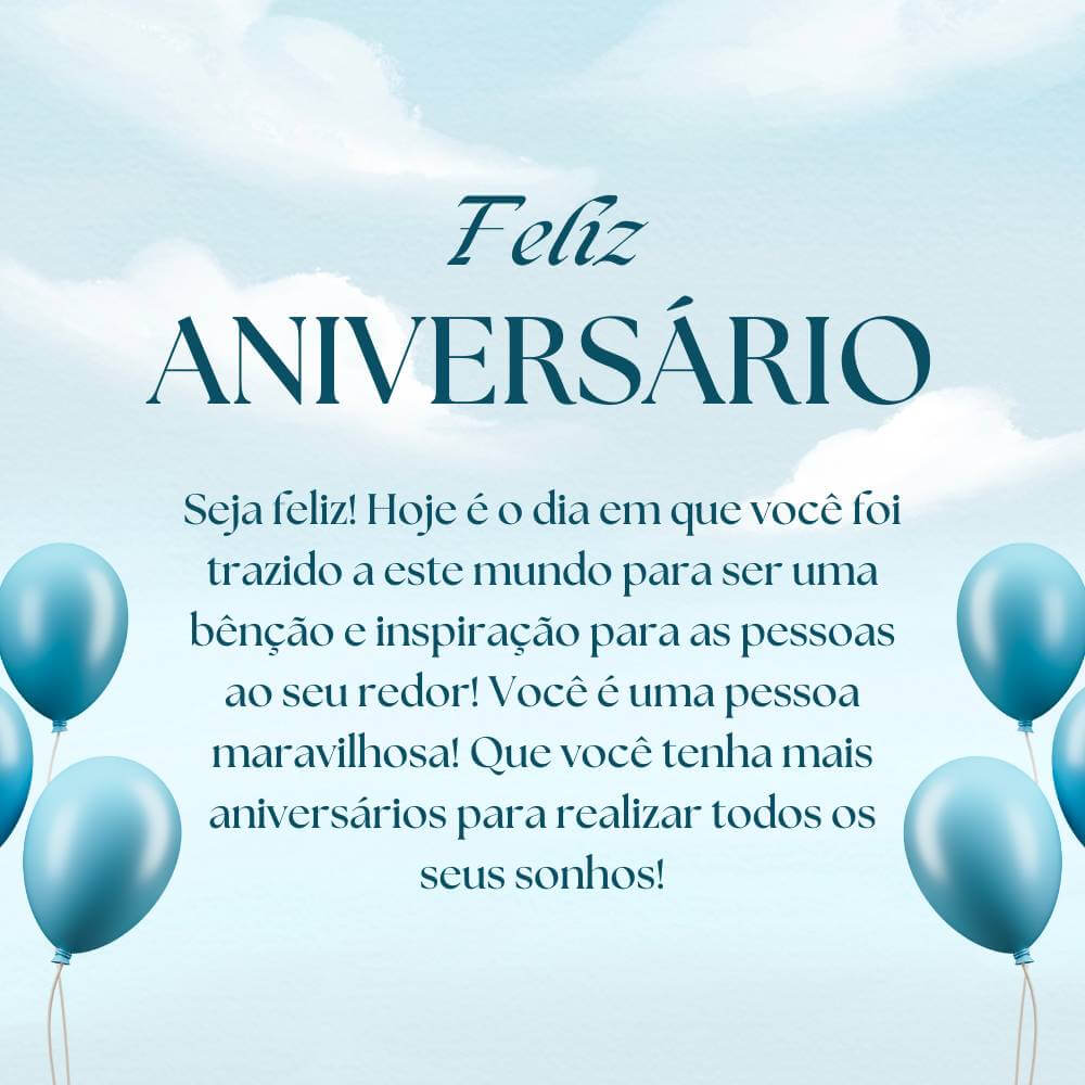 Que você tenha mais aniversários para realizar todos os seus sonhos!